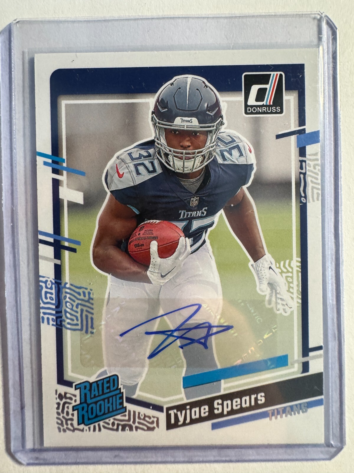 K285,342 - 2023 Donruss Rated Rookies Autographs #396 Tyjae Spears Auto