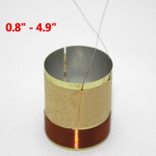0.8" to 4.9" Speaker Voice Coils 2 Layer 8 Ohm ASV Aluminum Woofer Repair Parts