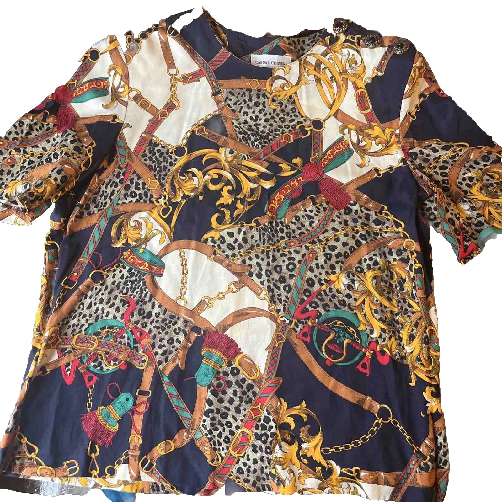 Camisetas Vintage multicolor de negocios para De mujer