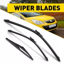Front and Rear Wiper Blade Set For Vauxhall Corsa D 2006-2014 Left & Right Side
