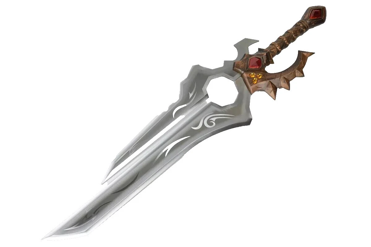 Hoja de acero inoxidable de Metal de World of Warcraft espadas de colección, Cine y TV