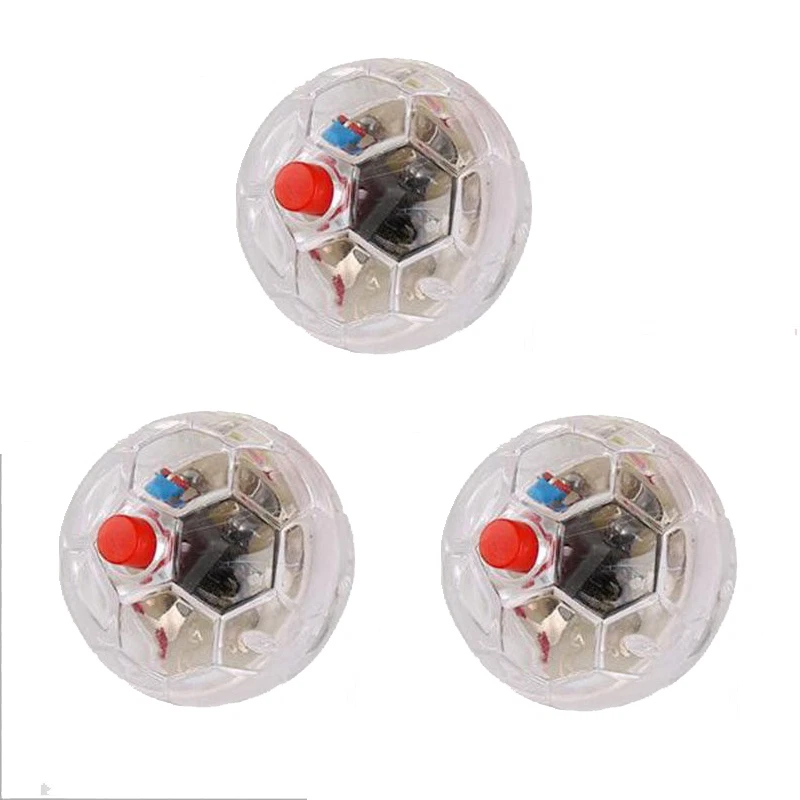 3x Ghost Hunting Touch Activated Flashing Balls Flash Cat Toy Paranormal Ball
