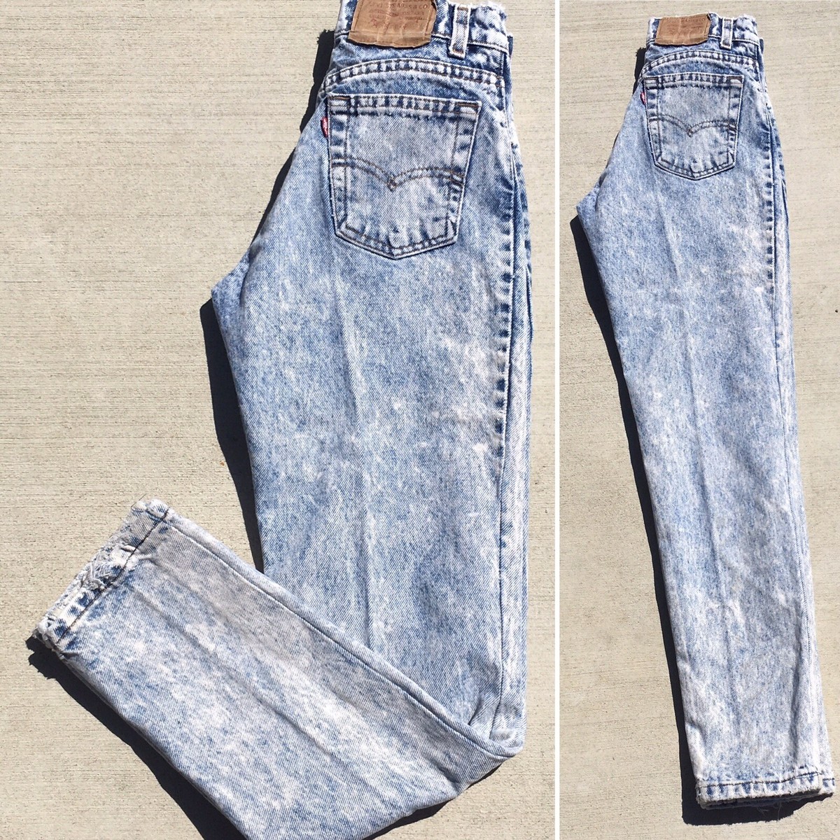 Vintage Levis Acid Wash Jeans 505 High Waist Tapered Leg 25 Vintage Levis Acid Wash Jeans 505 High Waist Tapered Leg 25