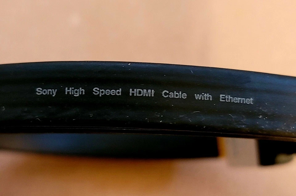 OEM Sony 6'5" (2m) DLC-HE20HF FLAT High-Speed HDMI Cable WITH ETHERNET  - Image 3 of 3