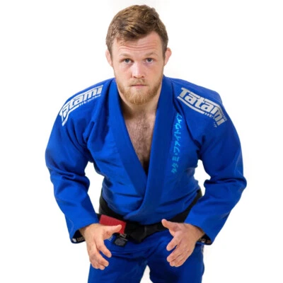 Tatami Fightwear Estilo Black Label BJJ Gi - Gray/Blue