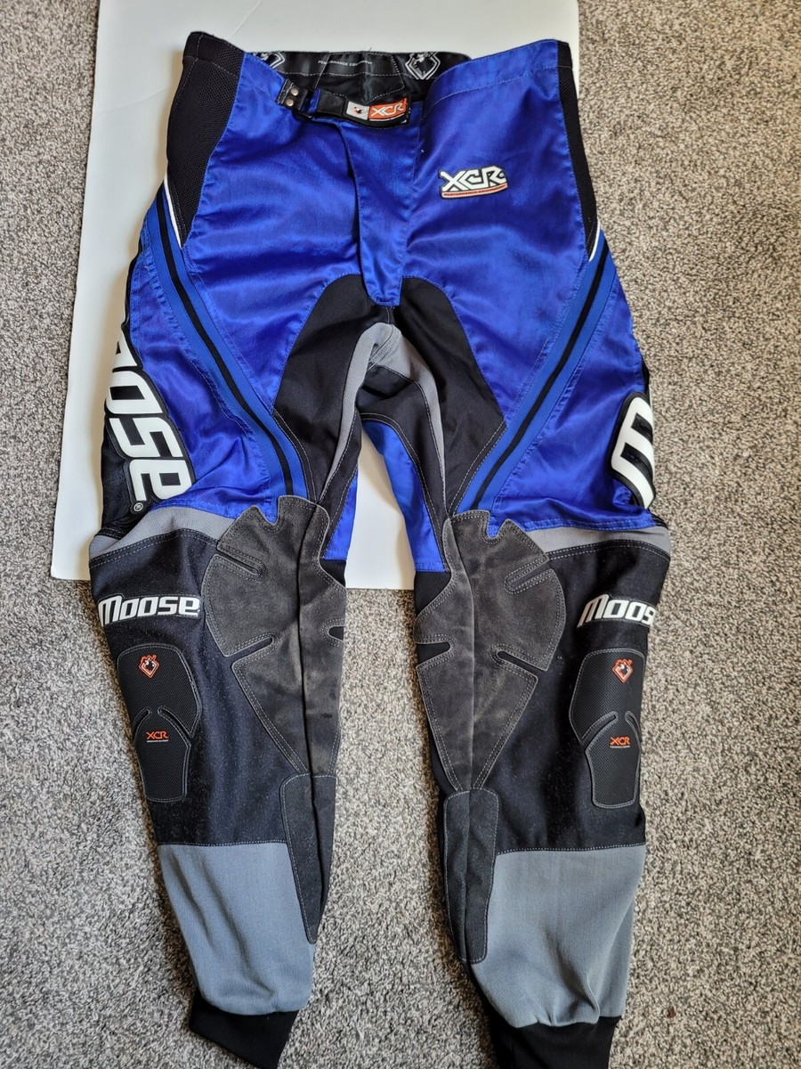 MOOSE RACING USA XCR Moto Cross Pants Men's Size 30 Blue And Black