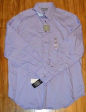 MADISON Men's Slim Fit Purple Shirt Dress Size Large 16 1/2