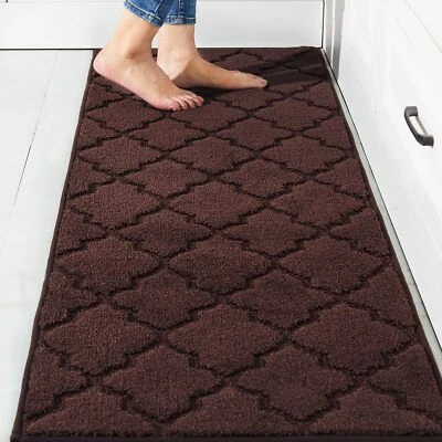 COSY HOMEER Soft Kitchen Floor Mats for in Front of Sink Super Absorbent Kitchen Rugs and...