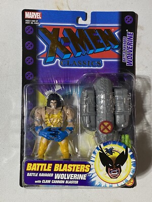 X-Men Classics 2000 Battle Blasters Battle Ravaged Wolverine w/Claw Cannon MOSC
