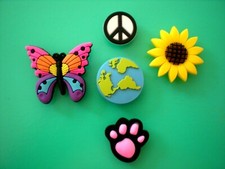 Butterfly Sun Flower "Shoe Charms Fits Crocs - Jibbitz-style Shoe Decoration"