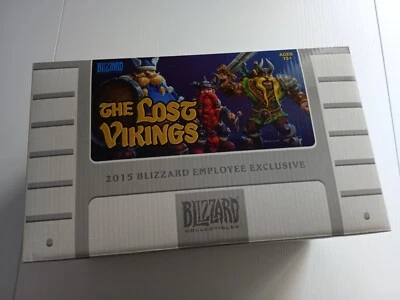 Blizzard Employee Exclusive 2015 The Lost Vikings Statue NEW!!! - Photo 1/2