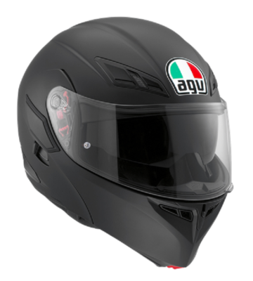 agv compact st matte black helmet EasyR Fit especially designed to allow wearing glasses Agv Compact St Agv Flip