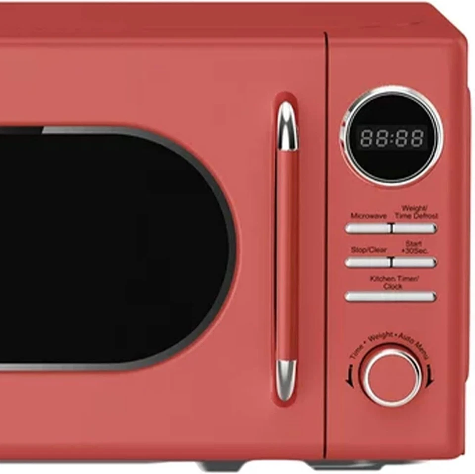 Magic Chef Countertop Microwave, Classic Retro Touch, 0.7 Cubic FT - Red - Image 2 of 4