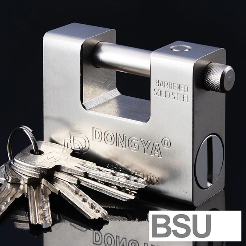 74/84m/94mm Lock Rectangular Beam Anti-theft Padlock Security Door Padlock 5 Key - Image 3 of 4
