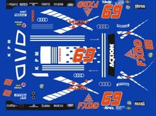  69 FXDD AUDI German DTM 1/64th HO Scale Slot Car Decals