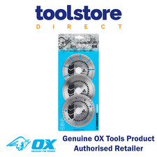 OX Tools OX-X3-GTT-115/22 Spectrum Contractor GTT Diamond Blade Triple Pack