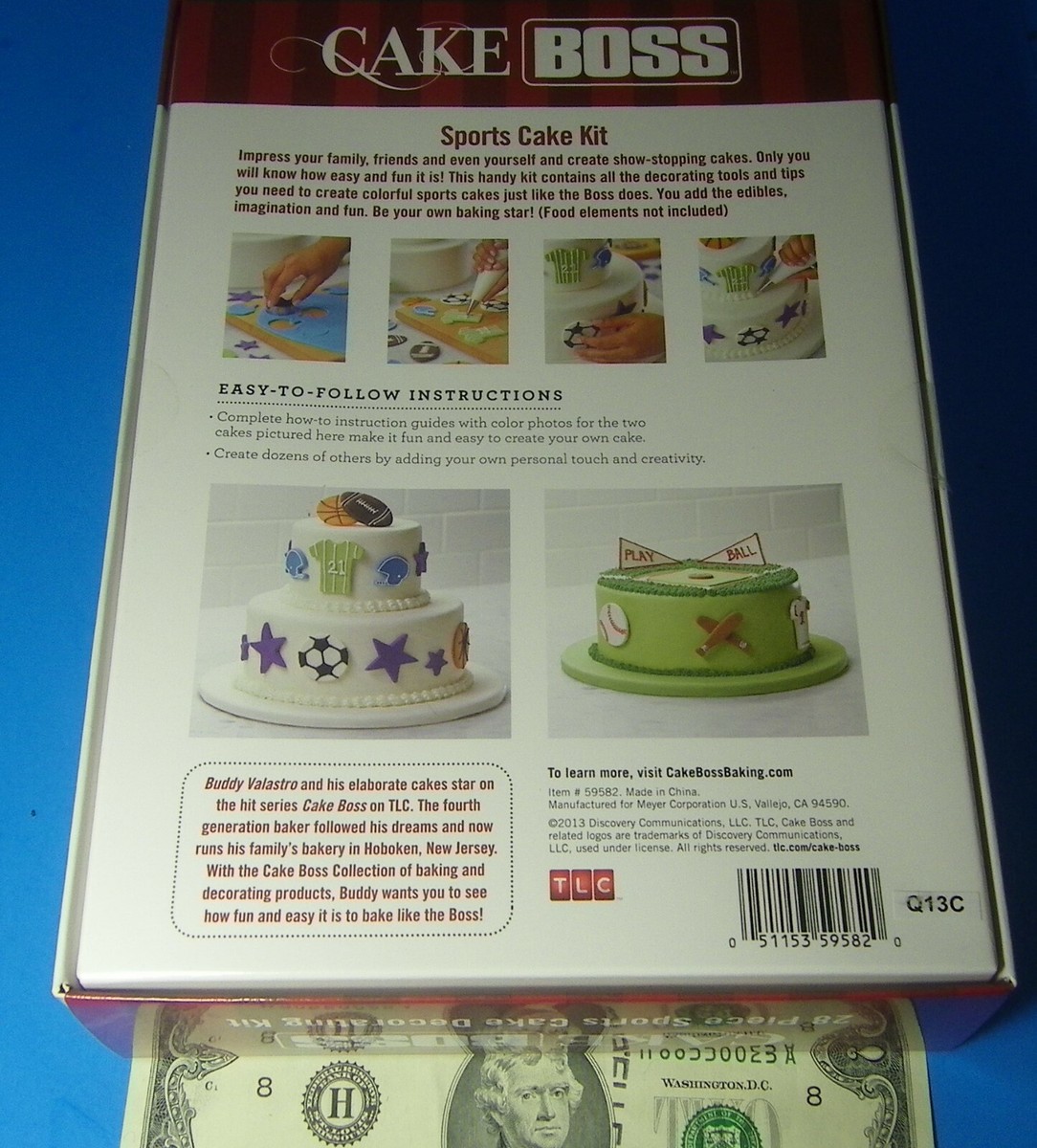 Cake Boss Sports Cake Kit 28-piece Decorating Kit New in Box Buddy  Valastro