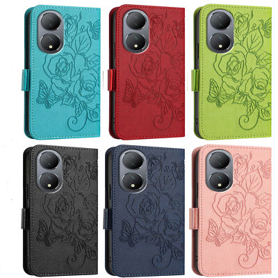 Leather Rose Wallet Phone Case For Ulefone 21 Blackview A53 Wave Umidigi BLU