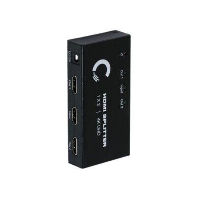 4k UHD 1x2 HDMI Splitter 1 Input - 2 outputs | Full HD/3D | 1080P | HDMI 1.4
