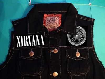 Nirvana Vestibule Bleach Circles Of Hell Girls Denim CutOff Waistcoat Vest 8-18 