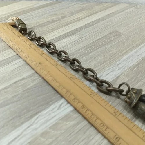 Exp BoHo Hip Belt Double Strand Express Carved Bead Metal Accessory - Picture 2 of 7