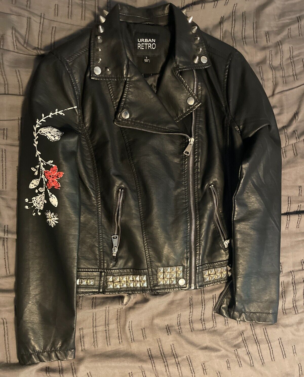 Girls Urban Retro Leather Jacket Custom DIY Studded children Girls Urban Retro Leather Jacket Custom DIY Studded children