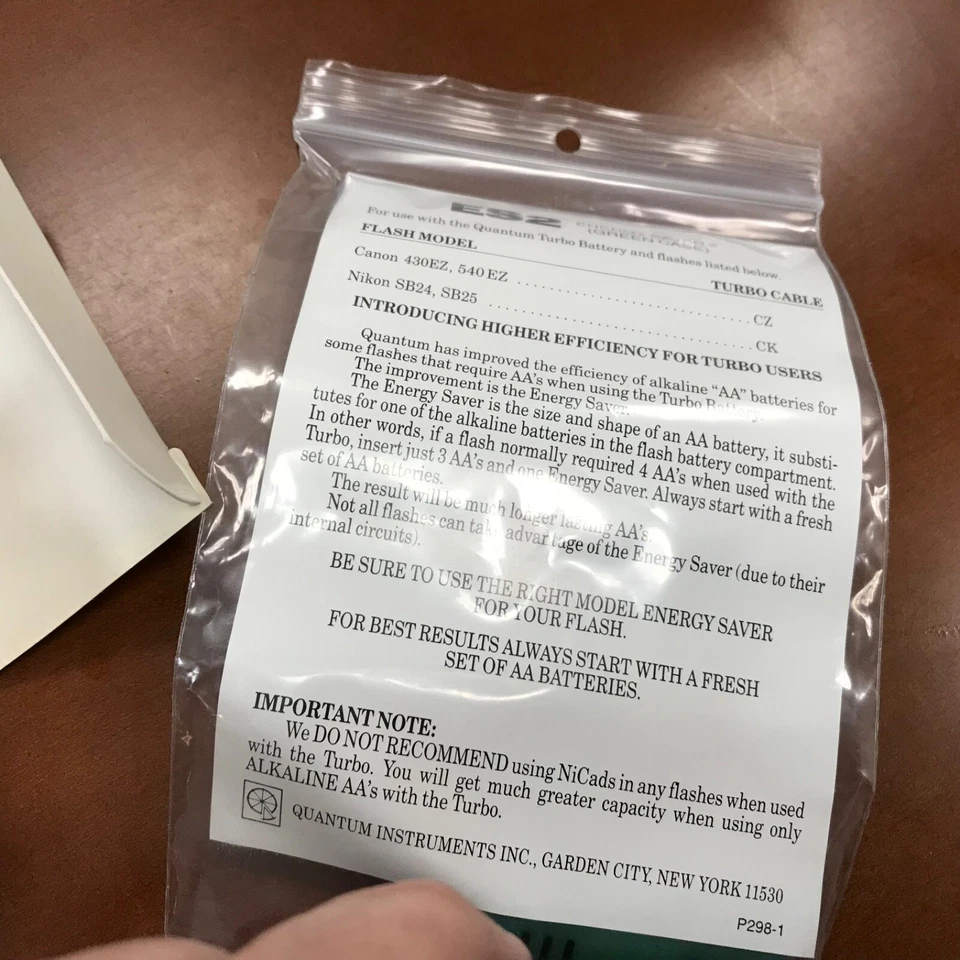 Quantum Turbo Cable CZ (Canon 430/540EZ,480G, 550EX New - Image 4 of 4