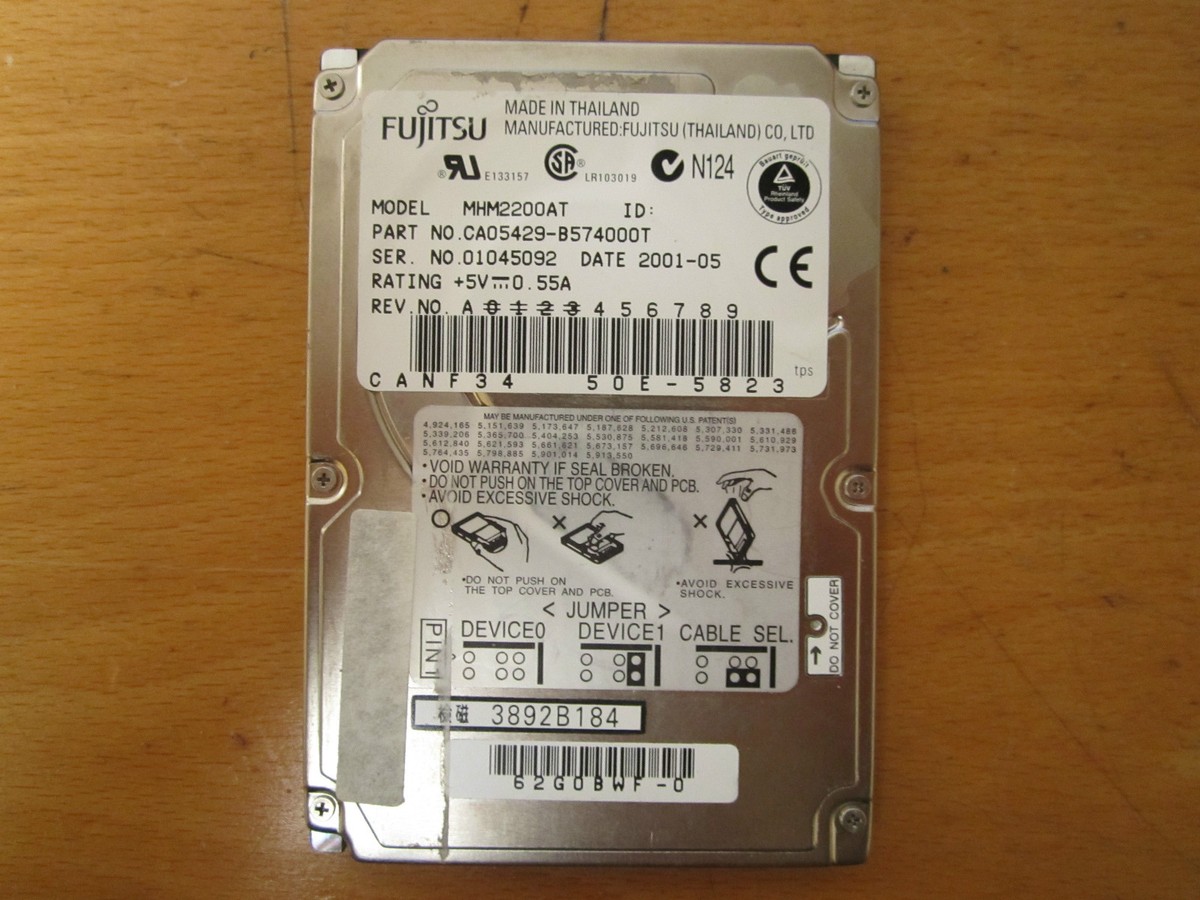 FUJITSU 2.5インチHDD MHM2200AT 20GB IDE #13458 - IDE 20GB 2.5-inch