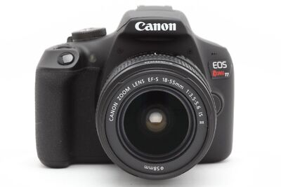 Canon EOS Rebel T7 EF-S 18 55mm f/3.5 5.6 IS II Digital SLR Camera - Black...