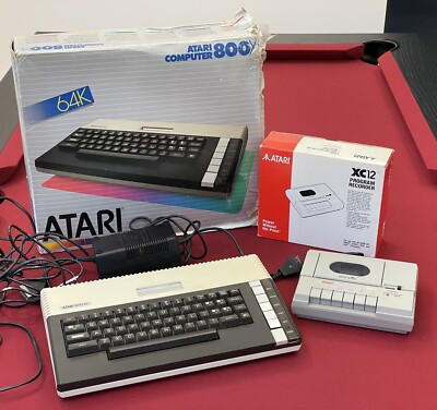 ATARI 800XL Home Computer Et XC12 Program Recorder Vintage Fonctionne