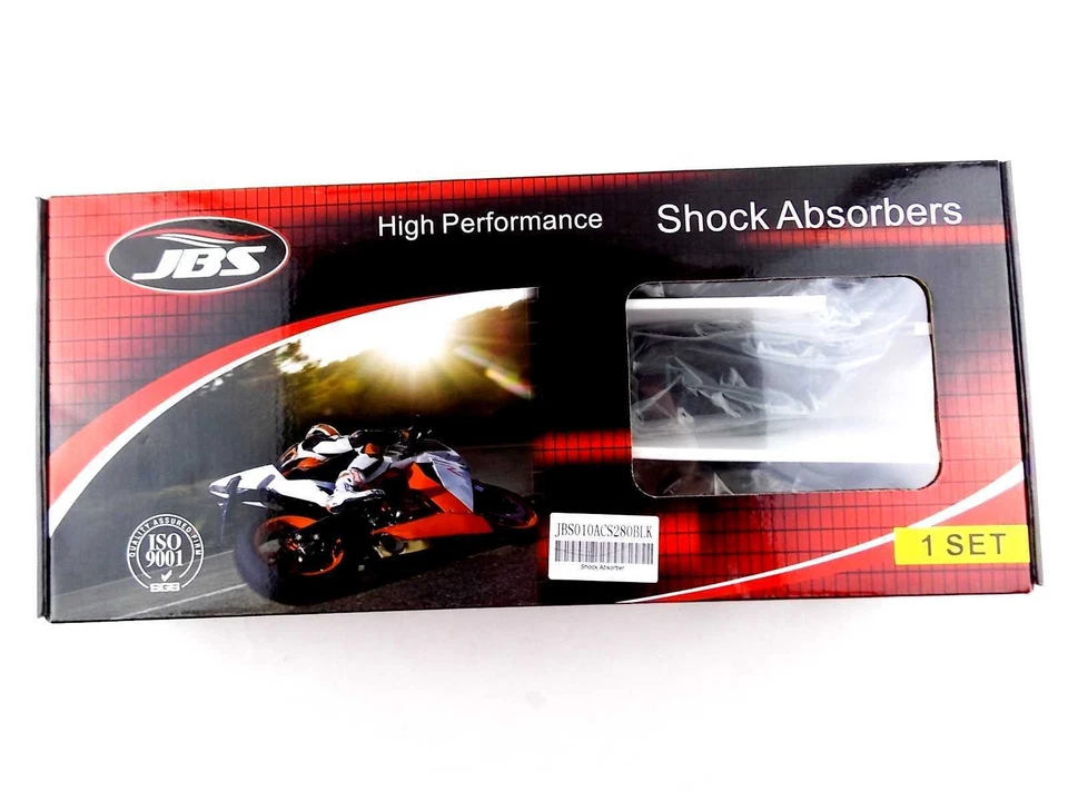 AMORTIGUADORES YAMAHA DT80 81-83 280mm JBS AIRE NITRÓGENO CELDA NEGRO Foto 4 de 4