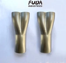 A Pair of 3" Weld-On Exhaust Header Collector, 2" OD Primaries Connector