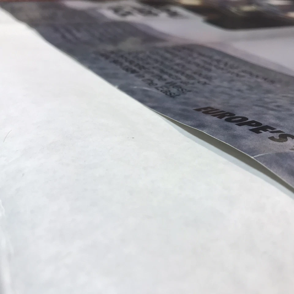 Винтажный амортизирующий плакат BMW E30 BOGE 24 дюйма L x 36 дюймов W 1980-е реклама - Изображение 4 из 4