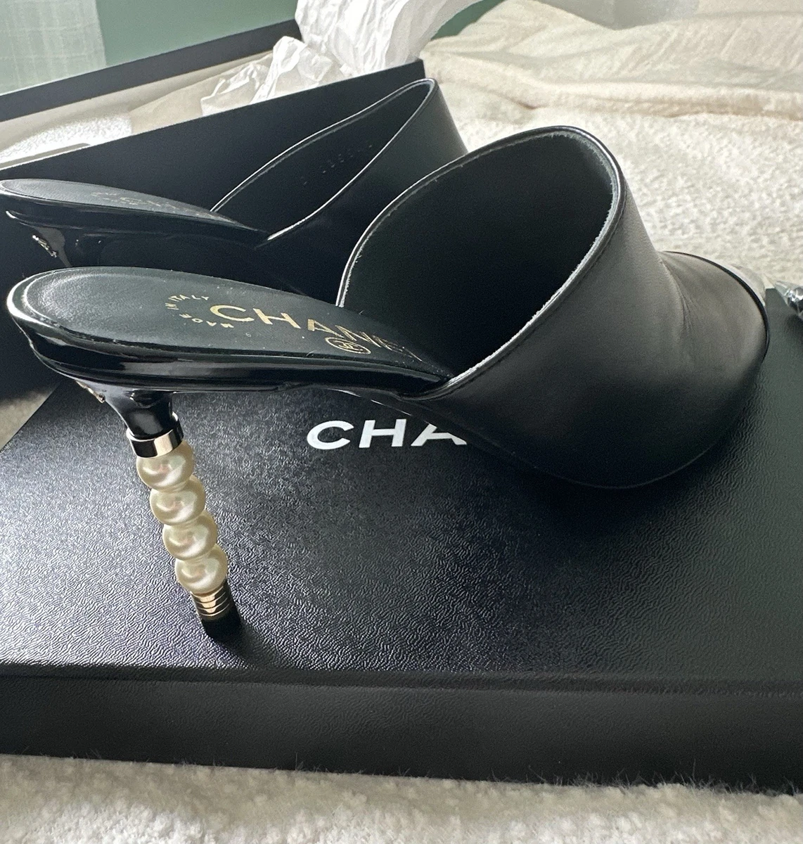 CHANEL High (3-3.9 in) Heel Height Stiletto Heels for Women for