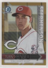 2016 Bowman Chrome Turn Two Gold Refractor 27/50 Tyler Stephenson Robert nd3