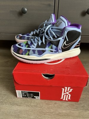 Nike Kyrie Infinity Aluminum Blue Basketball Sneakers Mesh High Top CZ0204-400