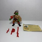 Vintage 1992 TMNT  SEWER SCOUT RAPH COMPLETE Ninja Turtle & File Card