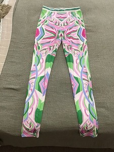 New LILLY’S KLOSET Patterned Stretch Leggings, LARGE, Style BT5610