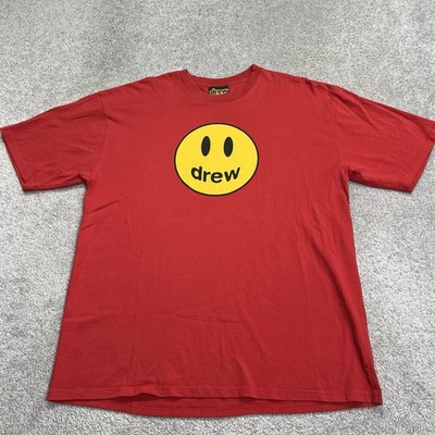 Drew House Mascot T Shirt Mens Size XL Red Justin Bieber Short Sleeve