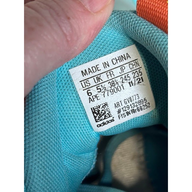 Adidas Harden Vol. 6 VI Basketball Shoes Turquoise Orange Yellow Men\'s Size 6 Adidas Harden Vol. 6 VI Basketball Shoes Turquoise Orange  main image 4