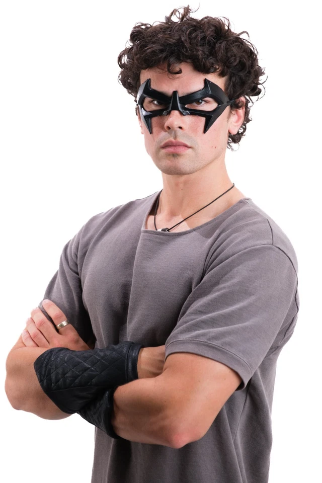 Máscara Nightwing Dick Grayson Arkham Gotham Knights asilo orígenes ojo negro Robin Foto 2 de 3