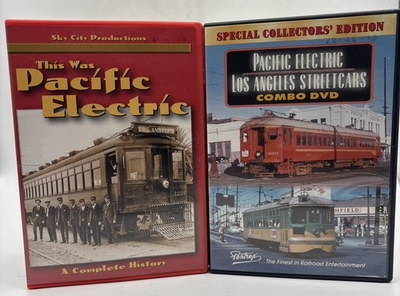 #ad Pacific Electric Los Angeles Streetcars Combo A Complete History 2 DVD Lot $58.99