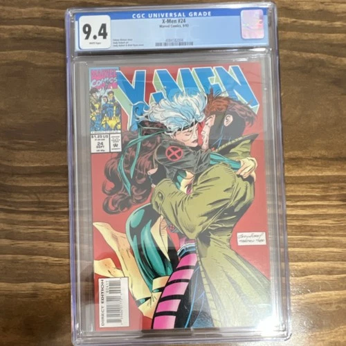 Vintage graded Marvel Comics X-Men #24 CGC 9.4 Rogue Gambit 1993