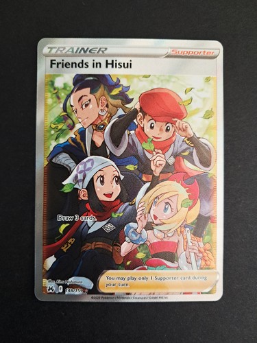 Pokemon TCG Crown Zenith - Friends in Hisui 148/159 Full Art Holo - NM