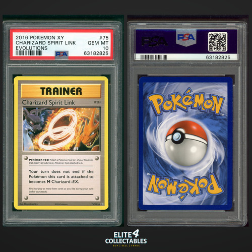 Charizard Spirit Link graded PSA 10 for sale on eBay
