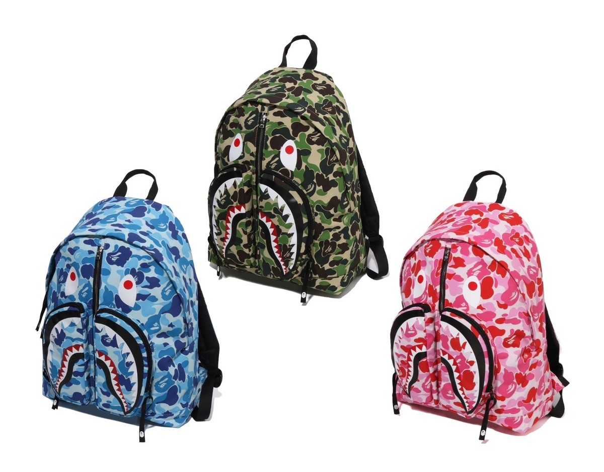 A BATHNIG APE Men's Goods ABC CAMO SHARK DAYPACK 1M30189002 z | eBay