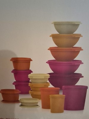 New Tupperware Heritage Collection 32 Piece Food Storage  Set - Vintage Colors