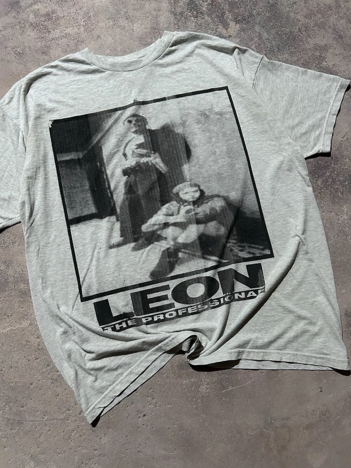 Léon: The Professional Tshirt Movie Promo Vintage VTG 90s t-shirt Handmade Art - Image 3 of 4