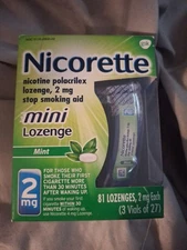 Nicorette Mini 81 Lozenges Mint 2mg