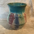 Vintage Hull Pottery 1920s Brush Stroke Vase